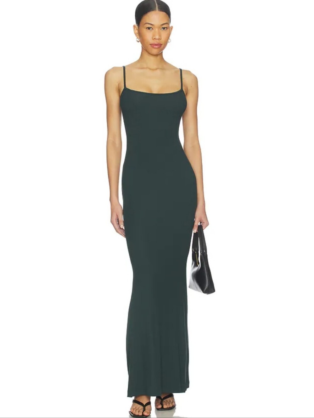 SKIMS Soft Lounge Long Slip Dress in Bluish GREEN S - Picture 10 of 10